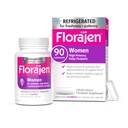 Florajen Women's Vaginal Probiotics, Provides Gut Health & Constipation Relief for Adults and Bloating Relief for Women, 90 Capsules (3 Packs of 30) (Refrigerated)