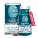 NEURIVA Memory 3D Brain Supplements for Memory and Focus, Vitamin B12 & B6, Folic Acid, 50 Count Capsules