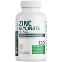 Bronson Cinka glicinate 30mg Helated Superior Absorbcija 100% Helēta formula, ne-GMO, 120 Veģetārās kapsulas
