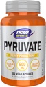 NOW Foods Sports Nutrition, Piruvāts (piruvātskābe) 600 mg, Enerģijas ražošana*, 100 Veg kapsulas
