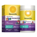 Renew Life Ultimate Flora Kids Probiotic 3 Billion, 30 Chewable Tabs