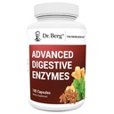 Dr. Berg Advanced Gremošanas enzīmi ar Apple Sidra Etiķis - Ietver Gremošanas Veselības Sastāvdaļas Tāpat Betaine hidrohlorīds (HCI), Ingvera saknes un Piparmētru lapu - 180 Kapsulas