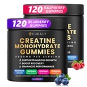 Kreatīnmonohidrāts Gumijas vīriešiem un sievietēm, 9000MG Kreatīn Gumijas bez cukura -BCAA 2:1, B12 B6 Boost Strength, Focus & Izturība, Vegan, ne-GMO