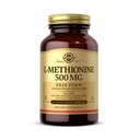 Solgar LMethionine 500 mg Vegetable Capsules Antioxidant Promoter Supports Fat Metabolism Vegan Gluten Free Dairy Free Kosher Servings, 90 Count
