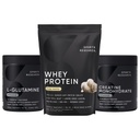 Sporta pētījumi® Rekuperācijas matrice - sūkalu izolāta proteīna pulveris 2.1lb + L-glutamīns 10.58 Oz + kreatīnmonohidrāts 10.58 Oz