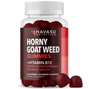 Horny Kazas nezāļu gumijas ar vitamīnu B12 - Enerģija, izturība un veiktspēja Atbalsts vīriešu veselībai - 60 grāfs - Veģetārs-Draudzīgs, Non-GMO, Pectin-Based - Aveņu Flavor, 1 mēnesis Piedāvājums