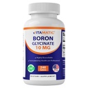 Vitamatic Chelated Boron (kā Glycinate) 10mg 240 tabletes - atbalsta Hormonu līdzsvaru, kaulu veselību un savienojošo audu