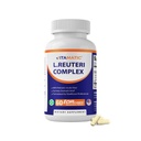 Vitamatic Lactobacillus Reuteri Complex – 22 miljardi KVV uz aizkavētas iedarbības kapsulām – 60 kapsulas – Gremošanas un zarnu veselības atbalsts – ar prebiotiku Inulin Fiber