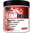 Stimulants Free Lean BCAA pulveris - Evlution Nutrition BCAAs aminoskābes pulveris ar CLA Karnitīns un 2:1:1:1 Sazarotas ķēdes aminoskābes atbalsta muskuļu reģenerācijas tauku Burn un vielmaiņa - augļu puns