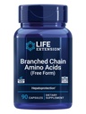 Life Extension sazarotas ķēdes aminoskābes (BCAAs), leicīns, izoleicīns, valīns, veicina muskuļu atveseļošanos pēc vingrošanas, bez lipekļa, ne-GMO, 90 kapsulas