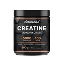 NatureBell Creatine monohidrāts Pulveris - 500g - mikronizēts pulveris - piegādā 5000mg kreatīnu uz vienu Kalpošanu - atbalsts pirms treniņa vai pēc treniņa* - Vegan & Keto Friendly - Neuzliesmojošs