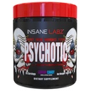 Insane Labz Psychotic, augsts stimulants pirms Workout pulveris, Extreme Lasting Enerģija, Fokuss un izturība ar Beta Alanine, kreatīnmonohidrāts DMAE, 35 Srvgs (Gummy Candy)