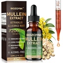 Mullein Drops – Lung Cleanse - Leaf Extract - Powerful Mullein for Immune Support,Detox & Respiratory Support- Lung Cleanse for Smokers–Vegan, Alcohol-Free (2 fl oz)