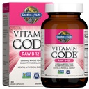 Garden of Life Vitamin Code Raw B-12-30 Capsules, 1,000mcg Whole Food B12 Methylcobalamin for Energy, Vegan Methylcobalamin Vitamin Plus Probiotics and Enzymes, Gluten Free Supplements (Pack of 6)