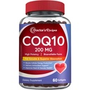 Ārsta receptes CoQ10 200mg, 60 Softgels, augsti absorbējams Coenzyme Q10, Antioksidants Atbalsts un šūnu enerģijas Boost, Uzlabo sirds, asinsvadu un muskuļu veselību, Ne-GMO, Nav Gluten Piens