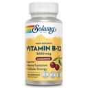 Solaray Vitamin B-12 5000mcg Lozenges - B12 Vitamins 5000 mcg, Methylcobalamin Lozenges for Women & Men, Methylated B Vitamins for Energy Support & Nerve Health - Natural Cherry Flavor, 30 Count
