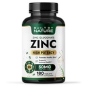Built by Nature Cinka 50 mg – Cinka Gluconate for Highly-Absorbable Imunic & Antioxidant Support – Veicina ādas, acu un imūnās veselības – Non-GMO, Gluten-free – 180 tabletes