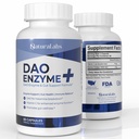 DAO papildinājumi Histamīna blokators – DAO enzīmi + diamīna oksidāze & vitamīns C Gut veselības un pārtikas uzturs – 60 Kalpojumi – 1 kapsulas pirms ēšanas histamīna nepanesībai
