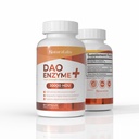 DAO Enzīms + histamīna blokators - Trīskārša stipruma 30 000 HDU formula - DAO Enzīma piedevas ar C vitamīnu - Histamīna nepanesības uzturs - 60 kapsulas