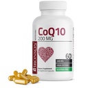 Bronson CoQ10 200 MG augstas aktivitātes šūnu enerģijas ražošana, 60 veģetārās kapsulas