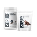 Izopure Bandle of Low Carb 100% Pure Sūkalas Izolāts Proteīns Pulveris, Holandes Šokolāde, 25g Olbaltumvielas Per Servē, 1 Lb, 15 Servējumi + Izopurs 100% Pure Kreatīna monohidrāts Pulveris, 100 Servējumi