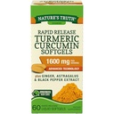 Dabas patiesība Rapid Release Turmeric Curcumin Softgels, 1600mg - 60 Liquid Softgels Katrs (vērtība pa 2)