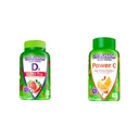 Vitafūzija Extra Strength D3 vitamīns Gummy & Power C vitamīns C Gummies for Immune Support, Orange Flavored, 282 mg C vitamīns, America's Number 1 Gummy Vitamīna zīmols, 50 Day Supply, 150 Count
