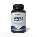 Wellotrix Advanced B-Complex – Full Spectrum of 8 Essential B Vitamīni (B1, B2, B3, B5, B6, B7, B9, B12) aktīvās koenzīma formās – atbalsta enerģijas vielmaiņu un šūnu veselību – 120 kapsulas
