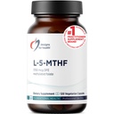 Dizainparaugi veselībai L 5-MTHF - Quatrefolic L Methylfolate Papildinājums 1mg (1700mkg DFE) - Metilēta Folāta Papildinājums sievietēm un vīriešiem - Atbalsta Metilācija - Ne-GMO, bez glutēna (120 kapsulas)