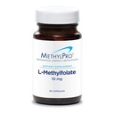 MetilPro L-metilfolāts 10 mg - Balsta veselīgs Mindset - Active Folate for Metilation Support & Biochemical Reactions - Augsta bioloģiskā pieejamība - 30 Servējumi - 30 kapsulas