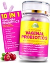 Vaginālas probiotikas sievietēm ar prebiotikām un dzērvenēm - Dr. Formulēts sievišķīgs pH Līdzsvarots ikdienas papildinājums, Atbalsta Vaginālas odoru kontrole un urīna buķešu veselība, 30 Kalpo