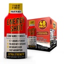 Fruit Punch Extra Strength Energy Shot 48 pk – 260mg Natural Caffeine B12 B6 – Energy & Focus Support – 2 Servings Sugar Free Zero Calorie Green Tea B-Vitamins Electrolytes Vegan – 1.93 fl oz