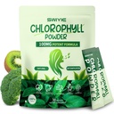 Chlorophyll Powder – 100mg Liquid Clorofila for Drinking – Natural Herbal Detox Supplement – Supports Gut & Breath – Chlorophyll Water Formula – 10g x 30 Packets