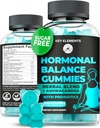 PMS Gumijas Hormonālais Līdzsvarošanas Piemaksas sievietēm - Probiotikas PMS Vitamīni Menstruālā Krampju atvieglošana, Karstā Flashes Menopauzes Atbalsts - PMS Relief with Dong Quai, Chasteberry, Black Cohosh & Ashwagandha