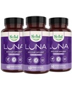 Nested Naturals Luna Herbal Miega Papildinājums ar Melatonīnu, Baldriāna Sakni, Kumelīte - 180 Vegan Kapsulas (3-Iepakojums) - 60 Kapsulas pudelē