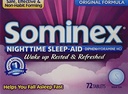Sominex Night-Time Sleep Aid Tablets, Original Formula, 72 Tablets