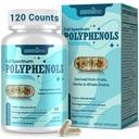 (120 Count) Polyphenols Supplement 1500mg – Over 20 Fruit, Herbal & Cereal Full Spectrum Polyphenol Complex with Resveratrol, Grape Seed & Green Tea – Tri-Color MicroBeadlets – Powerful Antioxidant