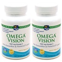 Nordic Naturals Omega Vision, Lemon - 60 Soft Gels - Pack of 2-1460 mg Omega-3 + FloraGLO Lutein & Zeaxanthin - Eye Health, Brain Health, Antioxidant Support - Non-GMO - 60 Total Servings