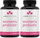 Luma Nutrition Probiotics for Women with Prebiotics - 50 Billion CFU Per Serving - Formulated for Digestive, Immune & Feminine Support - 60 Capsules, 30 Servings (Pack of 2)