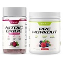 Snap Supplements Nitric Oxide Beet Root Gummies + Pre Workout Beet Root Powder Bundle, 60 Cherry Gummies + 30 Servings Mixed Berry Powder