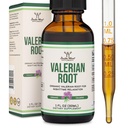 Baldriāna saknes pilieni miegam - organiskās baldriāna saknes pincture ekstrakts 168mg - 1 FL OZ, 30 Kalpojumi (Labāks Absorbēts nekā kapsulas, Uzlabo baldriāna saknes tēju) relaksācijai un mierīgs ar Double Wood