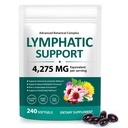 Lymphatic Drainage Supplements, Lymph System Support Supplement for Women & Men, Promotes Healthy Circulation & Fluid Balance, Natural Herbal Blends - 240 Softgels