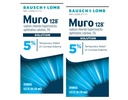 Muro 128 Solution – Sodium Chloride Hypertonicity Ophthalmic Solution 5%, Temporary Relief of Corneal Edema, 0.5 fl oz (15 mL) (Pack of 2)