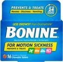 Bonine Chewable Tablets Raspberry 16 ea (Pack of 5)