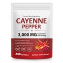 Cayenne Pepper Softgels Supplement, Cayenne Pepper Softgels with Vitamin D3 K2 & E,Turmeric, Berberine,Supports Healthy Blood Circulation- 240 Softgels