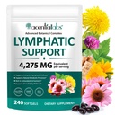 Lymphatic Drainage Supplements, 240 Softgels with Echinacea, Dandelion & Bromelain for Immune & Lymphatic Wellness, Non-GMO, Gluten-Free, Dairy-Free 80-Day Botanical Complex