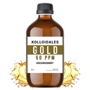 Koloidāls zelta šķīdums, 50 PPM, 500ml, augsta tīrības pakāpe 99,99%