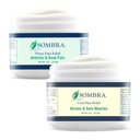 Sombra Warm & Cool Pain Relief Gel, Warm Relief for Arthritis and Chronic Pain Pre-Workout Muscle Rub, Cold for Swelling, Soreness, Post-Workout, Free of Artificial Fragrances, 4oz Per Jar