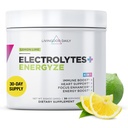 Livingood Daily Electrolytes Powder, Electrolytes Hydration Pulveris ar vitamīnu C, Taurīns, D Riboze & FOS, Bezcukura Elektrolītu Dzēriens Mix, Keto, Bez Gluten, Citron Laima Flavor 30 Pasniedz