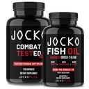 Jocko degvielas bagātinātāji Bandle - Test Booster for Men + Omega 3 Zivju eļļa (2 Iepakojums) Jaudīgs antioksidants un Muskuļu konstruktors